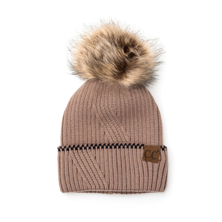 C C® Accent Cuff Pom Beanie