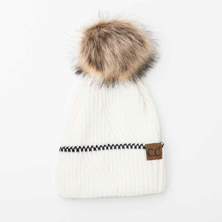C C® Accent Cuff Pom Beanie