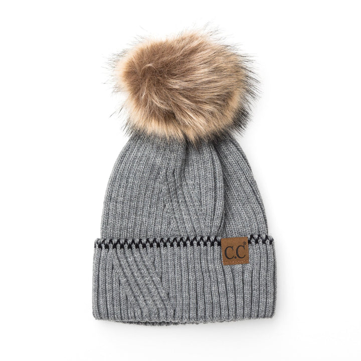 C C® Accent Cuff Pom Beanie