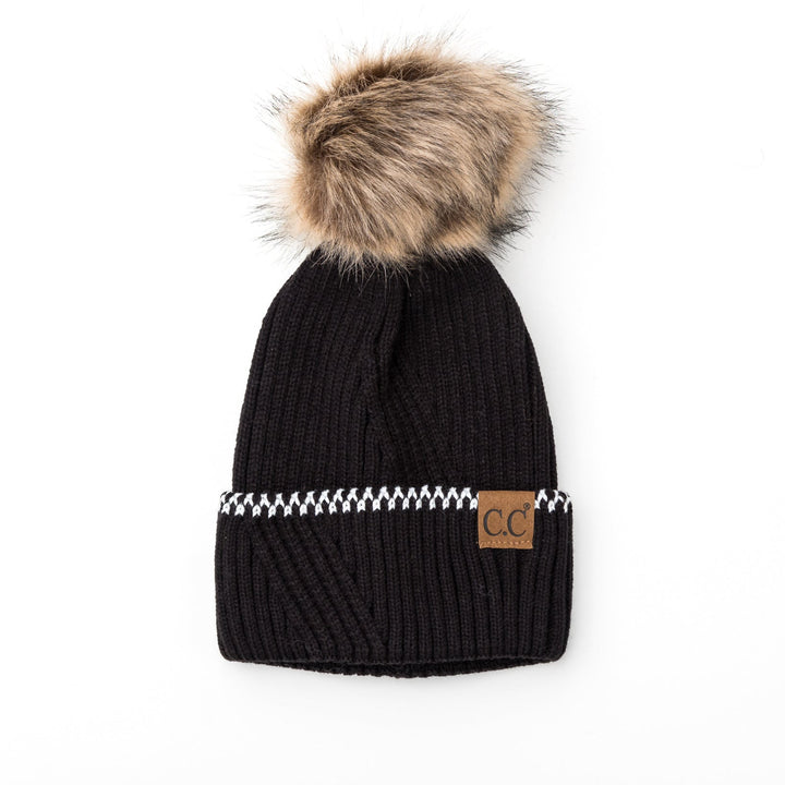 C C® Accent Cuff Pom Beanie