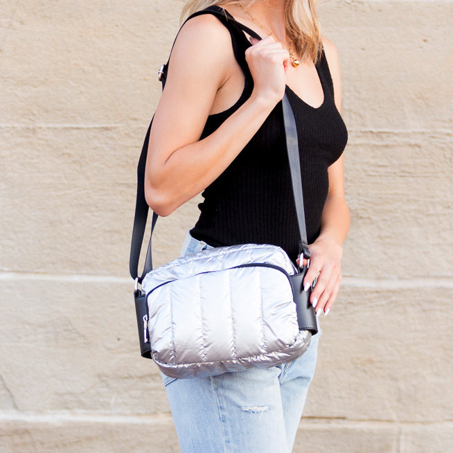 River Metallic Puffer Crossbody 1
