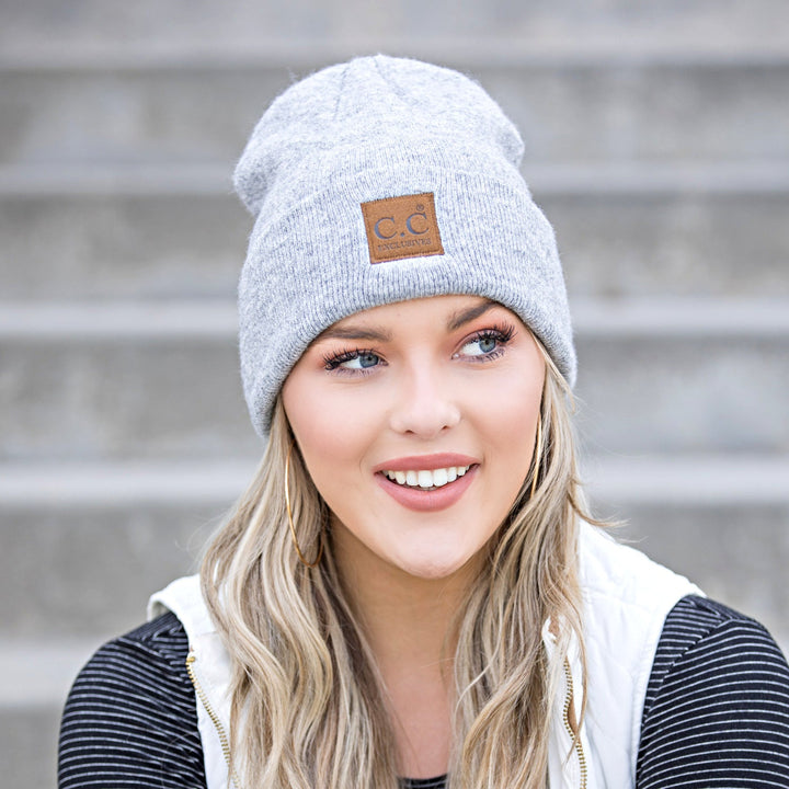 Heather Bubble Berry C C® Heathered Boyfriend Beanie
