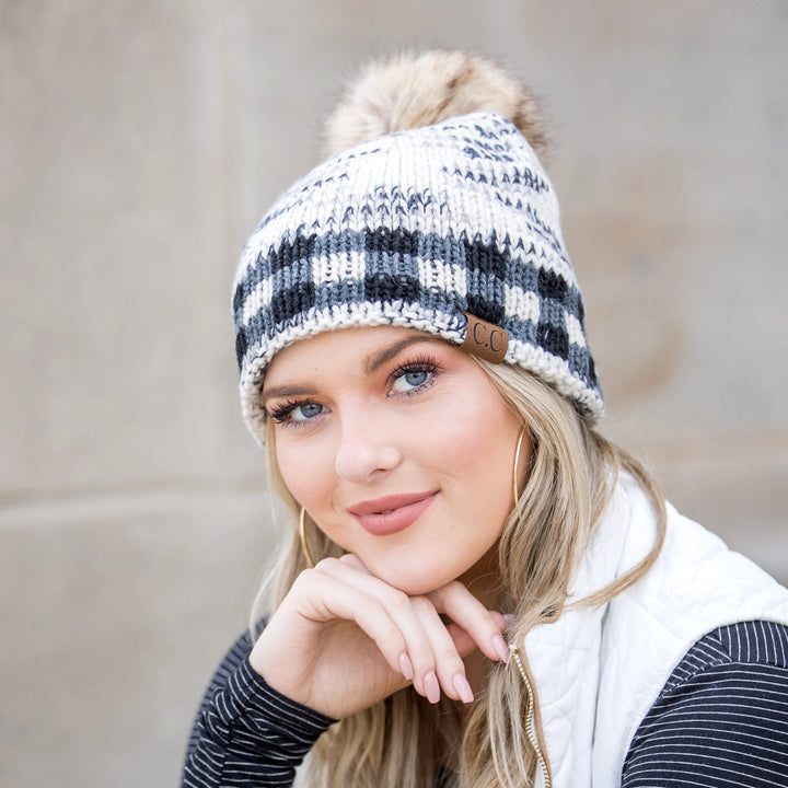 C C® Buffalo Knit Pom Beanie