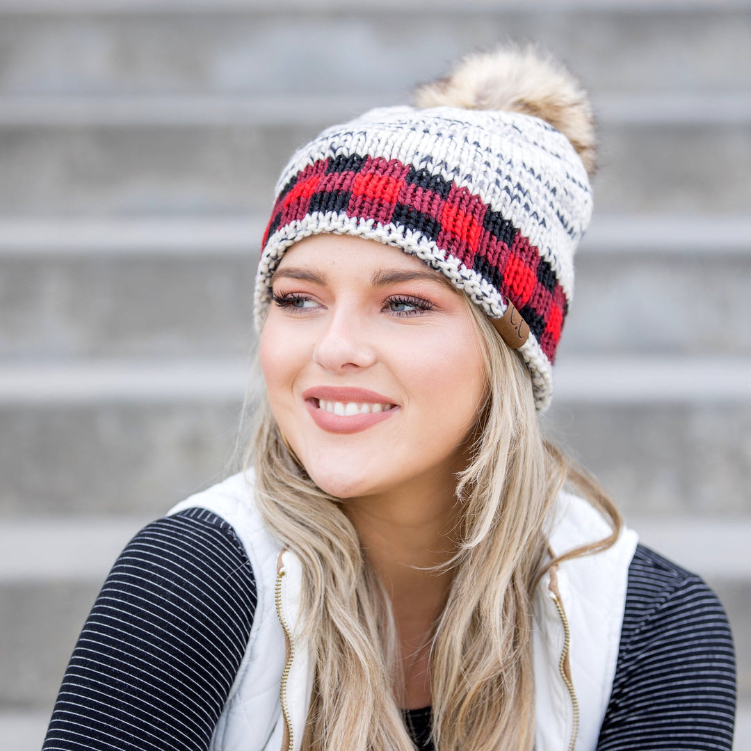C C® Buffalo Knit Pom Beanie