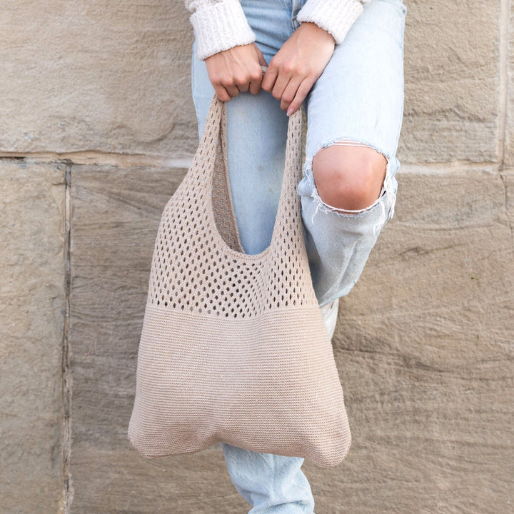 Soft Knit Hobo Shoulder Bag