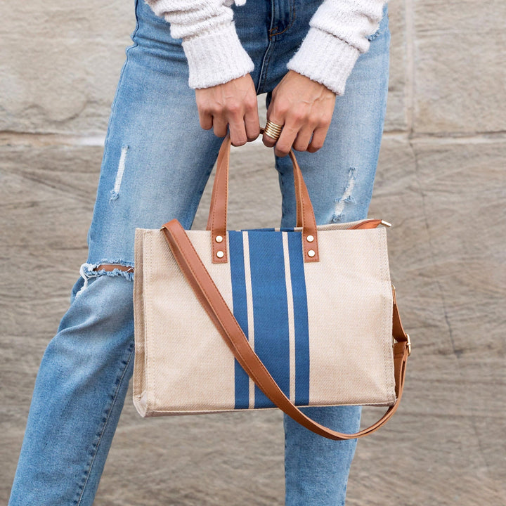 Canvas Stripe Tote 1