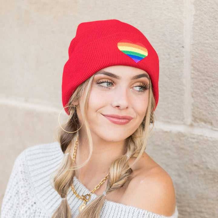 Red Pride Boyfriend Beanie
