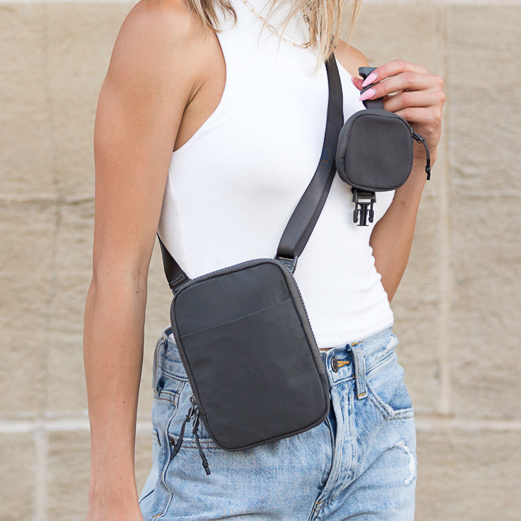 Eva Clippable Removable Coin Pouch Crossbody 1