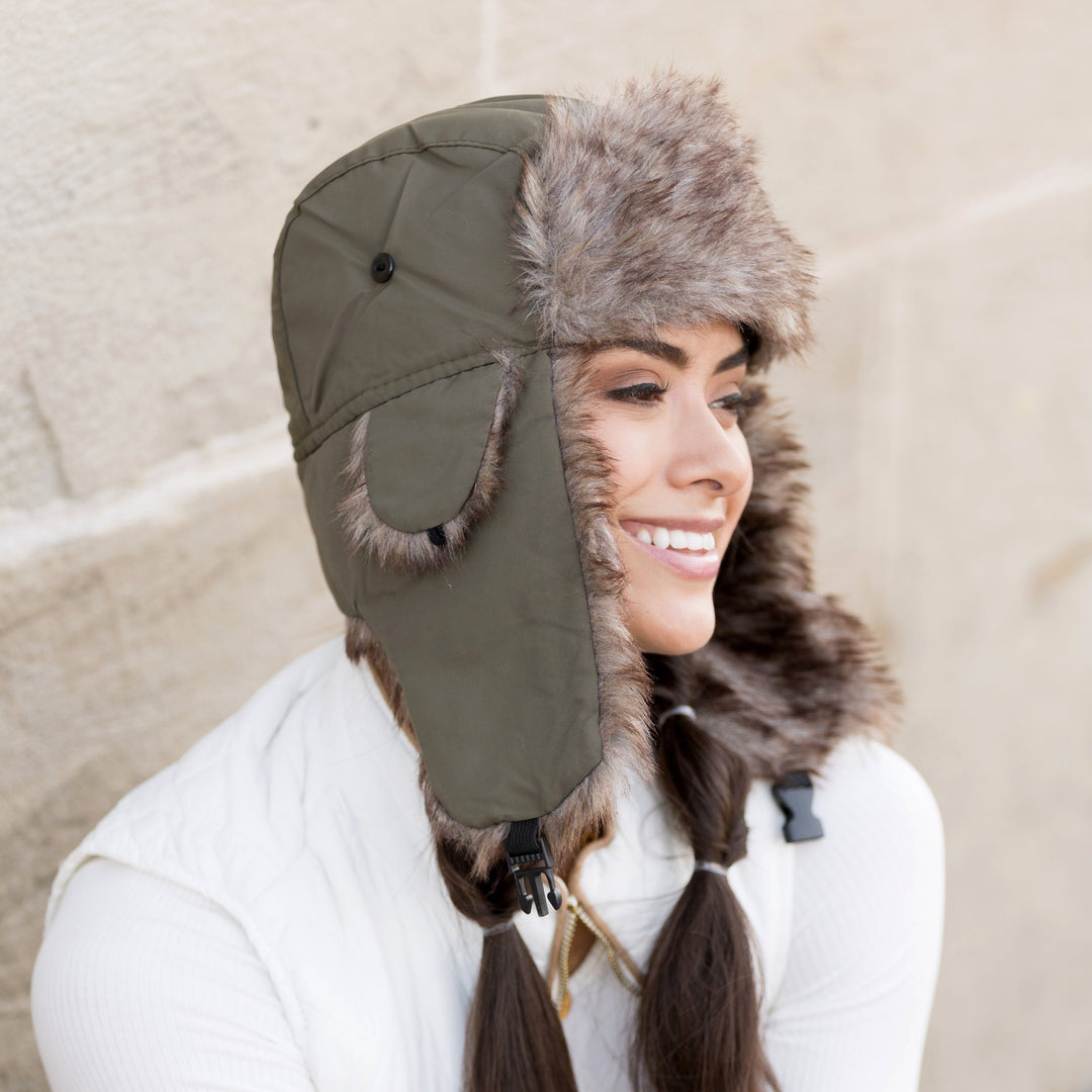 Navy Alpine Aviator Trapper Hat