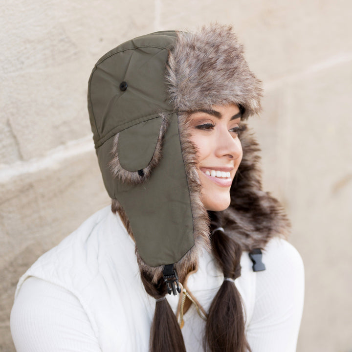 Navy Alpine Aviator Trapper Hat
