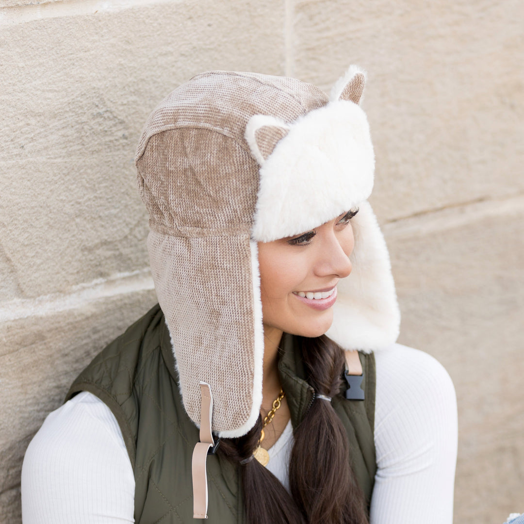Kitten Ear Trapper Hat 1
