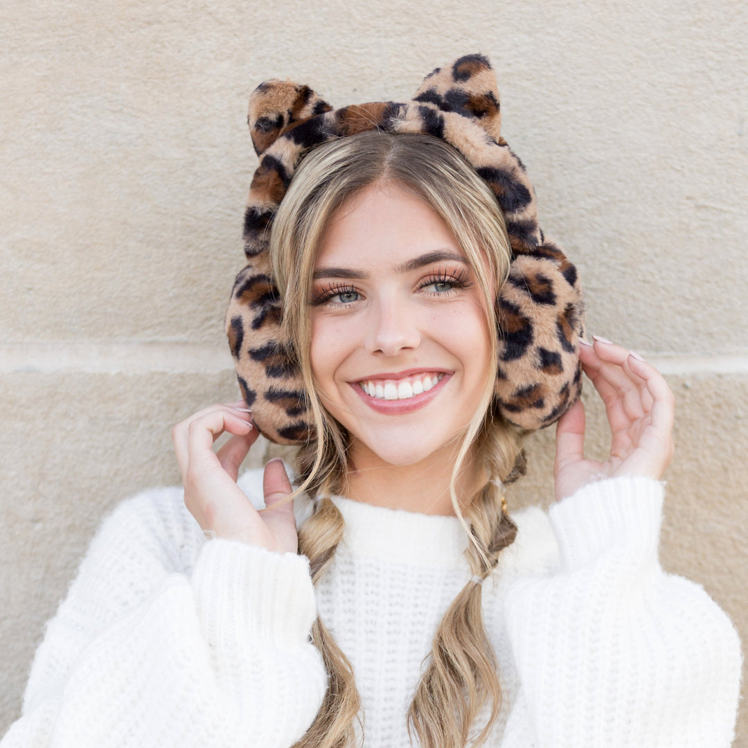 Animal Print Ear Muffs
