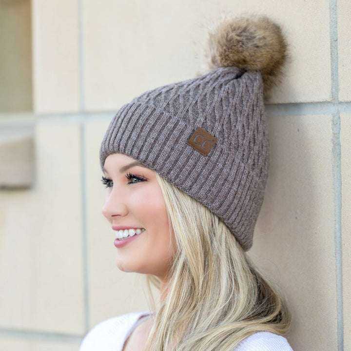 C C® Honeycomb Pom Beanie