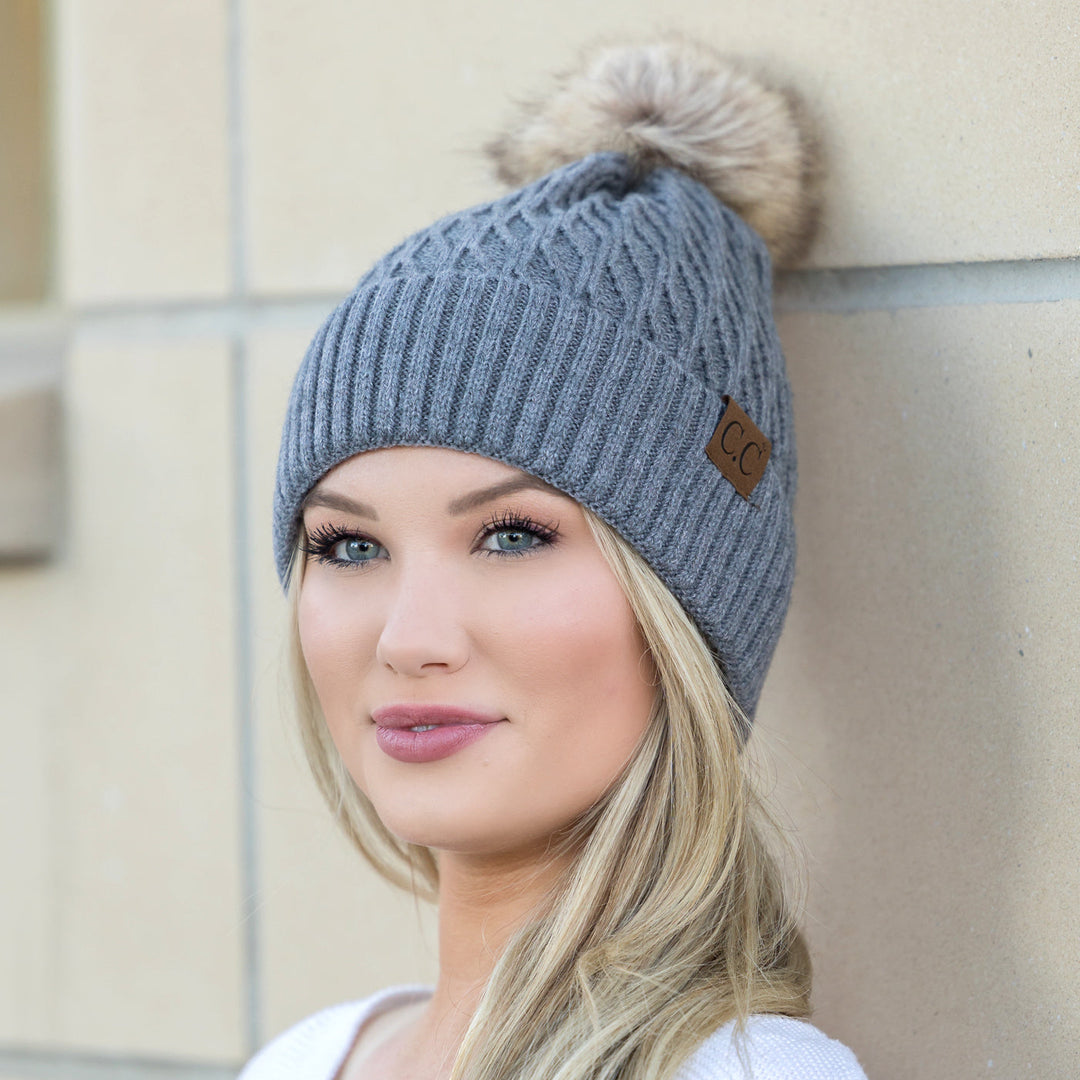 C C® Honeycomb Pom Beanie
