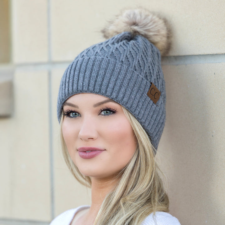 C C® Honeycomb Pom Beanie