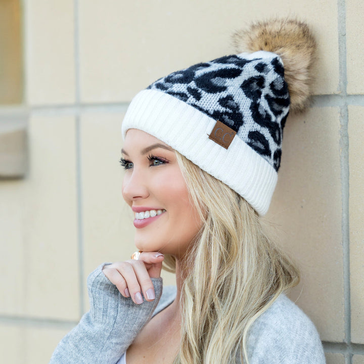 Latte C C® Leopard Beanie