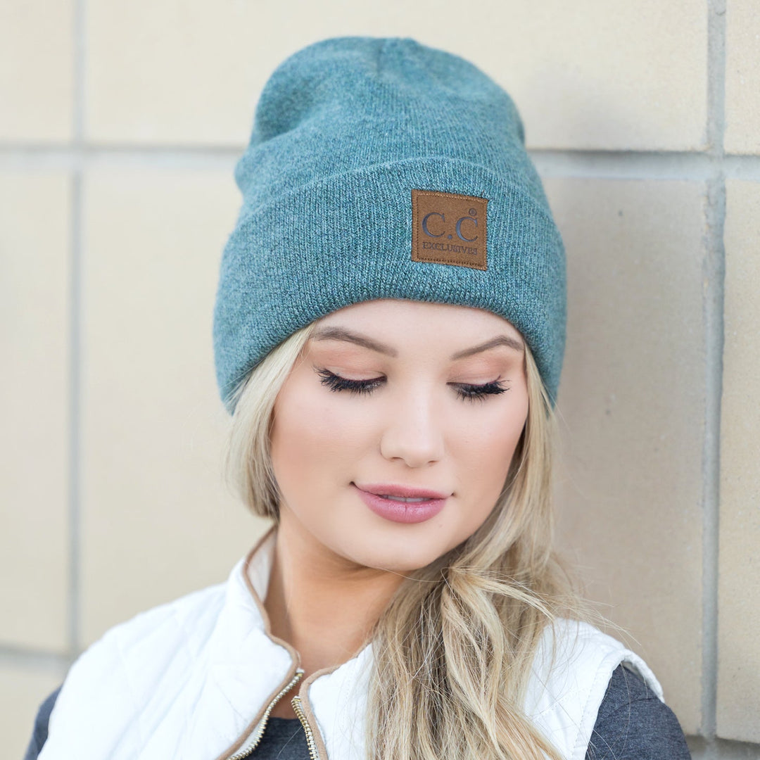 Heather Charcoal C C® Heathered Boyfriend Beanie