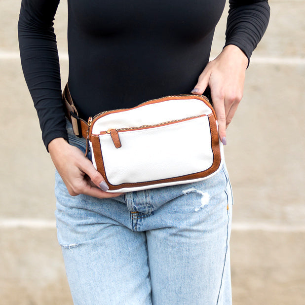 Chestnut Presly Vegan Leather Everywhere Sling Crossbody Belt Bum Fanny Waist Bag