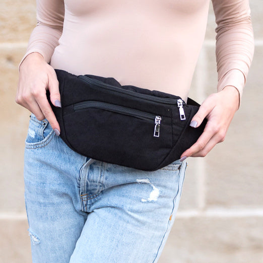 Hunter Green Amari Corduroy Sling Crossbody Belt Bum Fanny Waist Bag