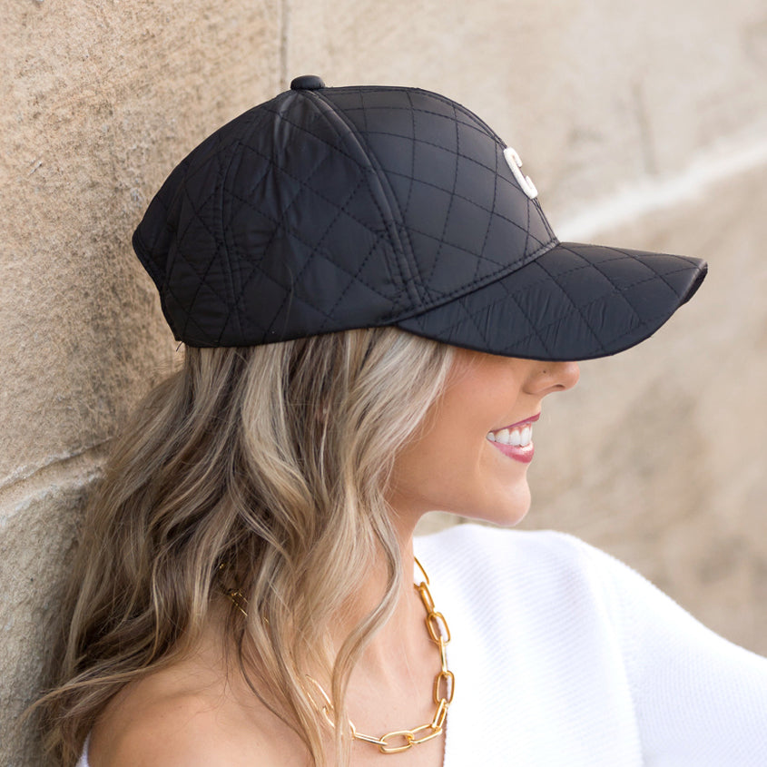 Quilted Puffer Ball Cap 1