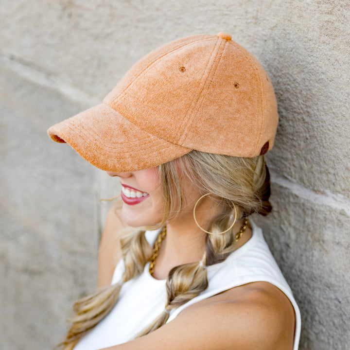 Beige Cc Terry Cloth Baseball Hat 1