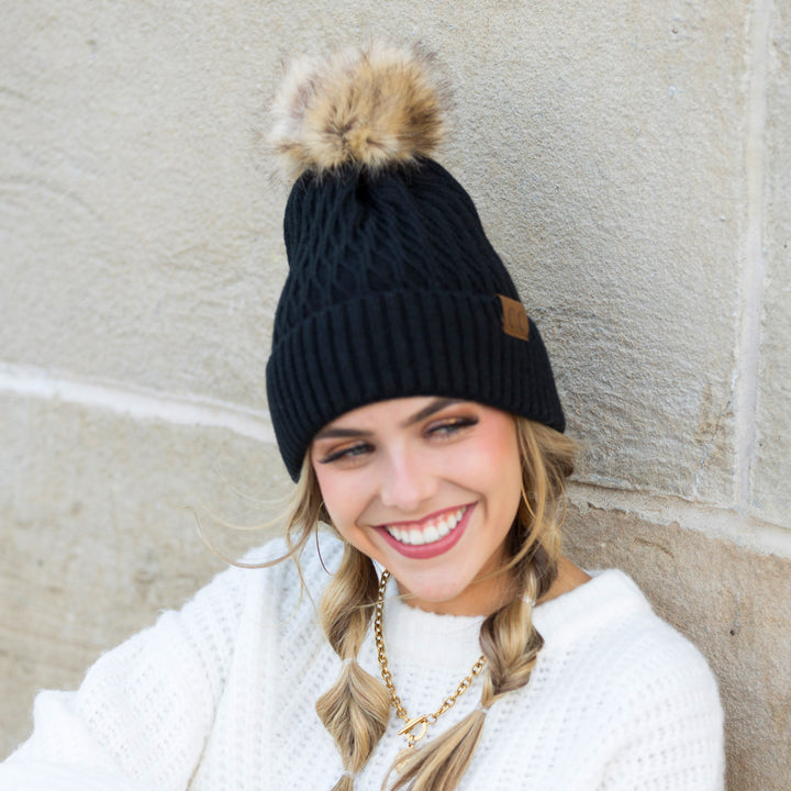 C C® Honeycomb Pom Beanie