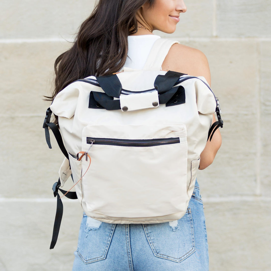 Dusty Blue Everyday Backpack Tote 1
