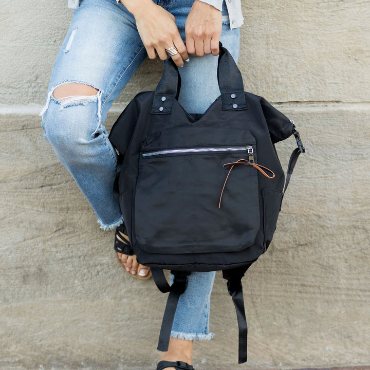 Olive Everyday Backpack Tote 1