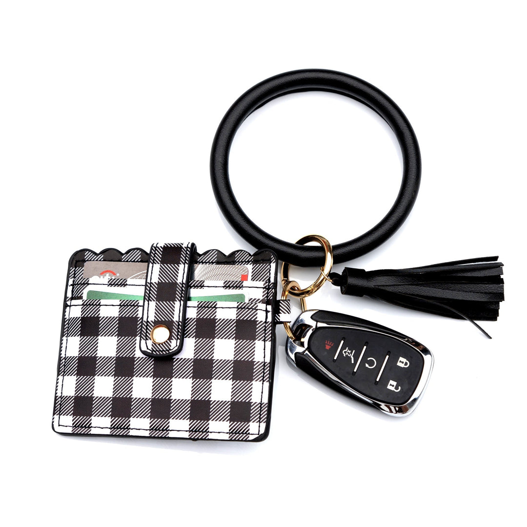 Buffalo Key Ring Id Wallet Bracelet