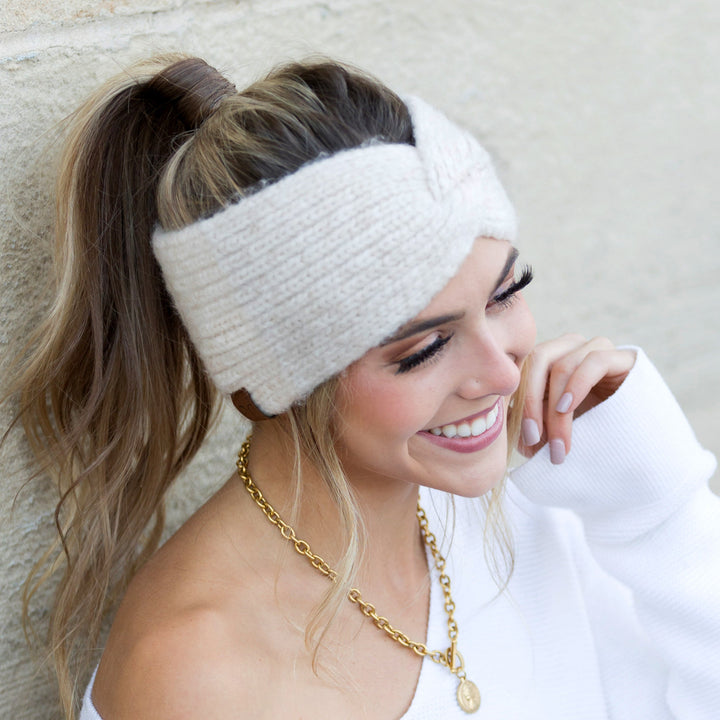 Dark Gray C C® Cozy Marled Headwrap