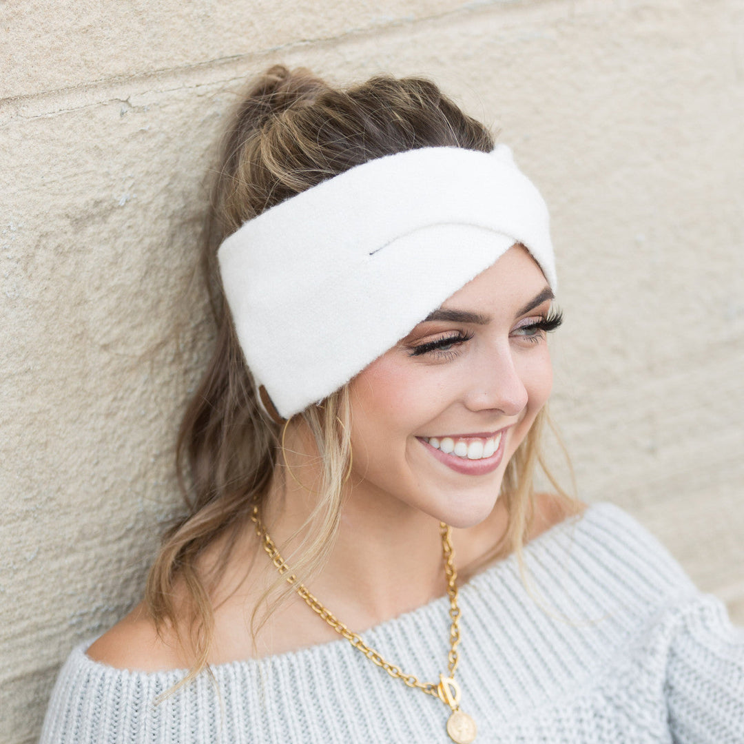 Ivory C C® Fine Yarn Cuff Headwrap