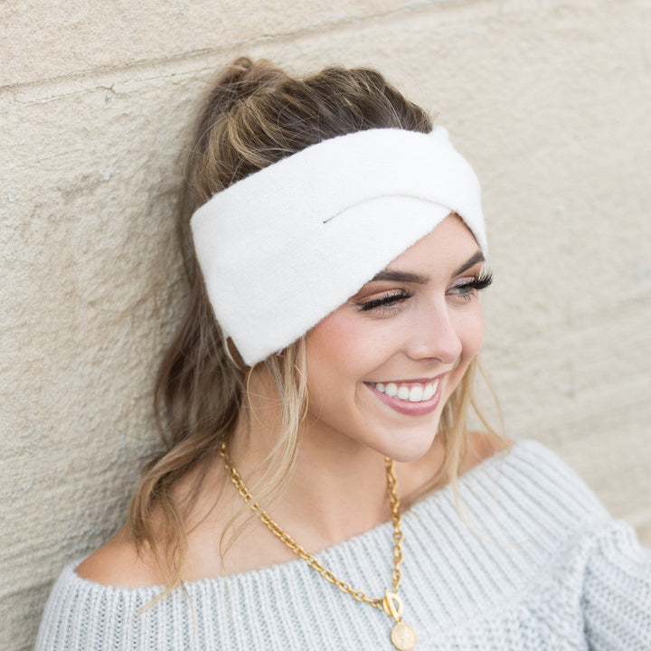 Ivory C C® Fine Yarn Cuff Headwrap