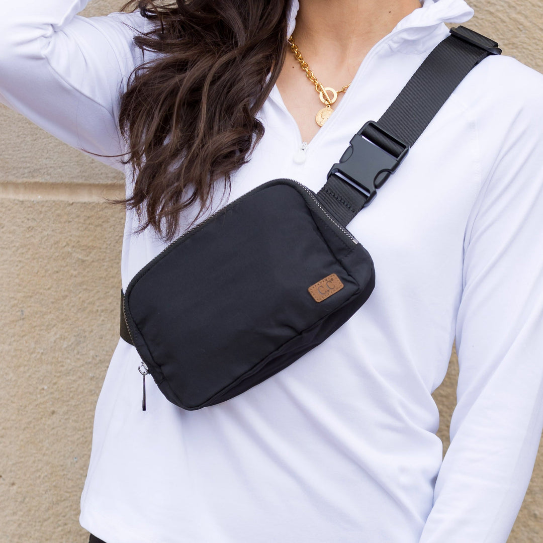 Beige Cc Everywhere Nylon Sling Belt Bag