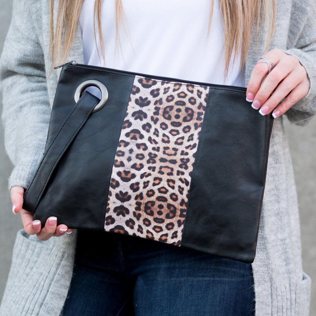 Leopard Dual Tone Clutch 1