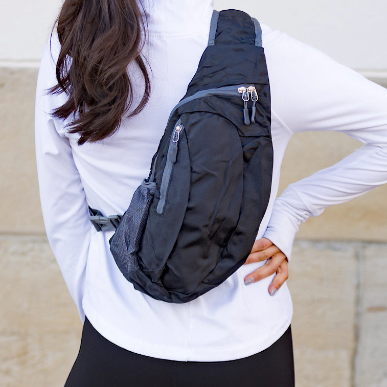 Black Pack It Up Sling Bag