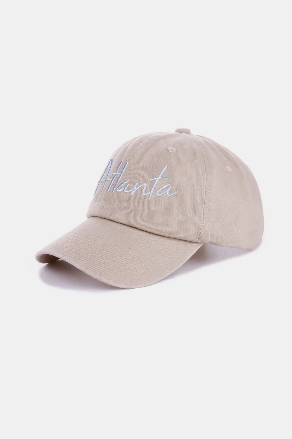 Atlanta Red Zenana Washed Atlanta Embroidered Baseball Cap