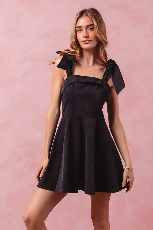 Black So Me Fit And Flare Washed Gameday Dress 2