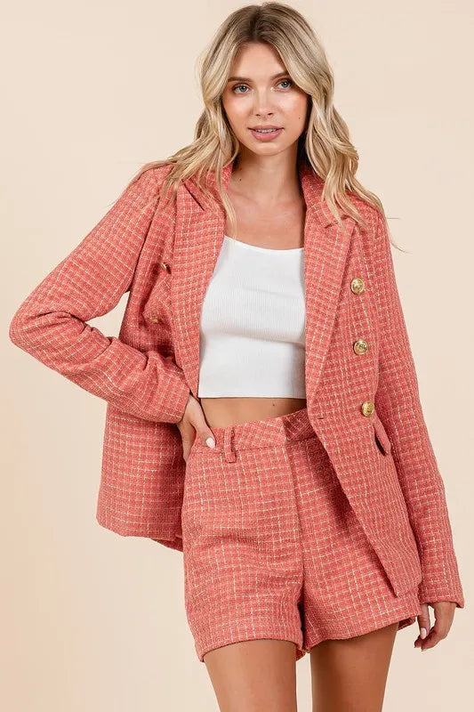 Mittoshop Tweed Classic Shorts With Side Pockets 1