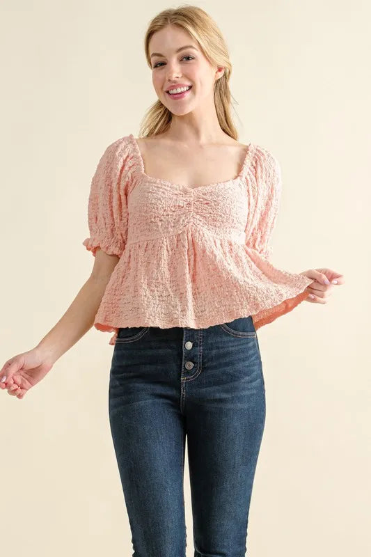 Blossom And The Why Lovely Textured And Smocked Top 3