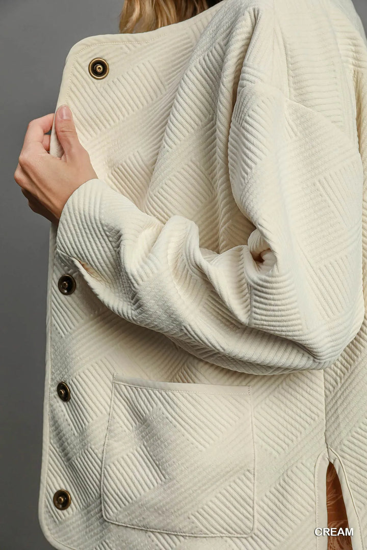 Umgee Textured Jacquard Jacket 1