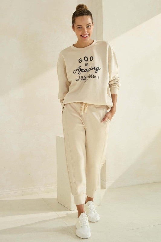 God Is Amazing Ultra Comfy Pullover Sweatshirt 1