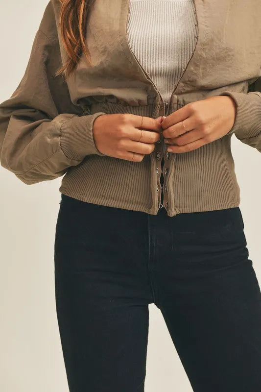 Mable Long Sleeve Two Way Jacket