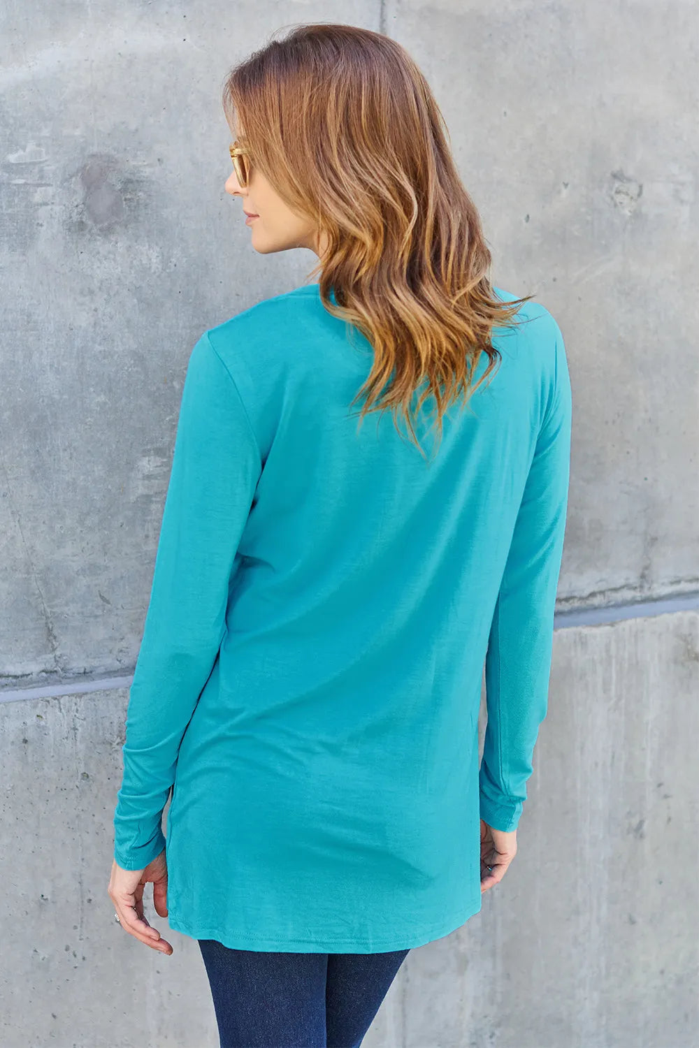 Cerulean Basic Bae Full Size Round Neck Long Sleeve Top 1