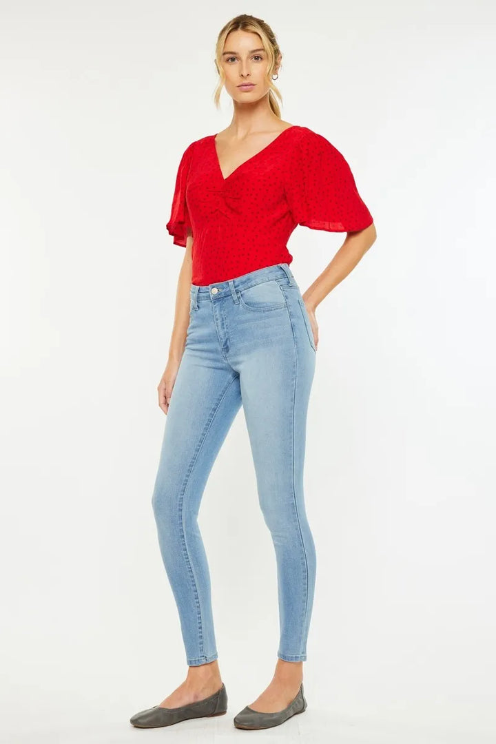Medium Light Kancan High Rise Super Skinny Jeans