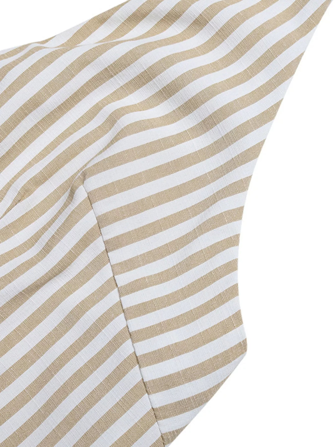 Striped Halter Neck Romper