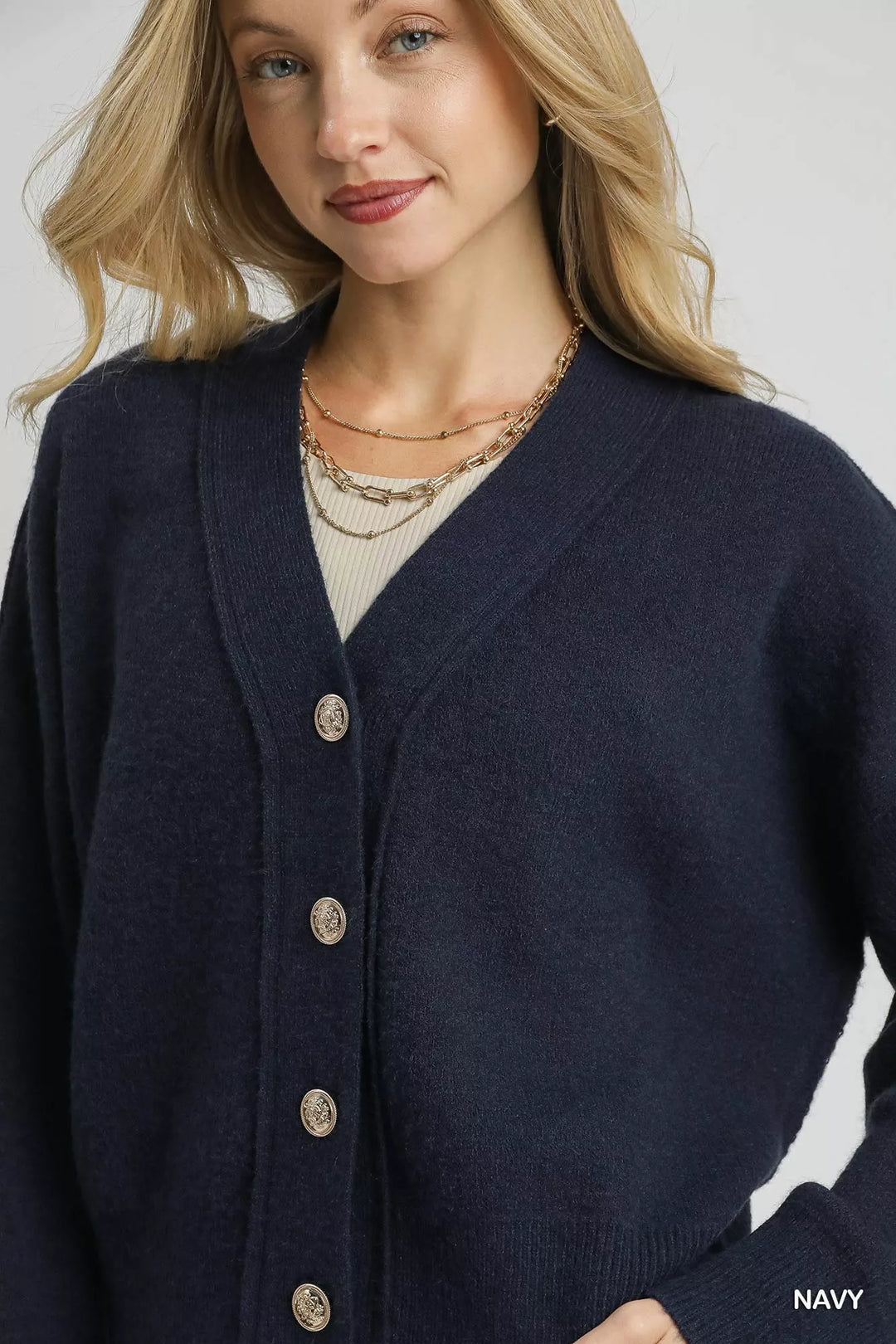 Umgee Button Front Knit Cardigan