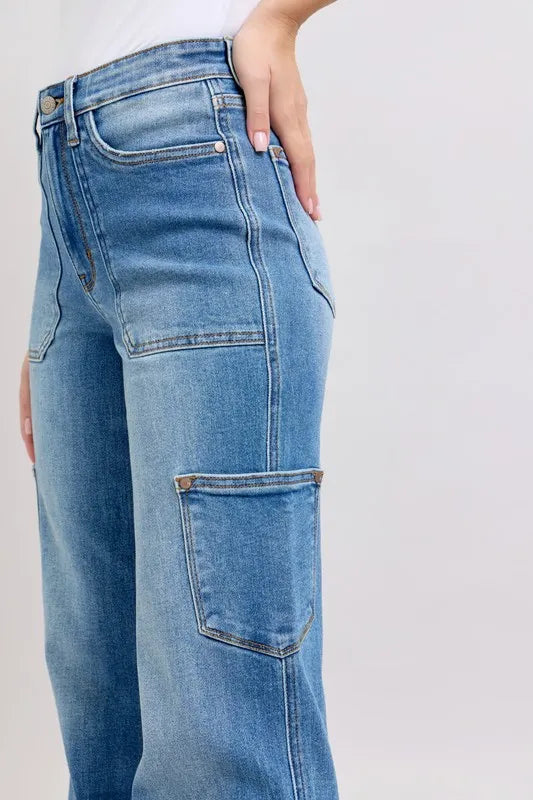 Md Judy Blue Full Size High Waist 90S Straight Jeans Plus Size