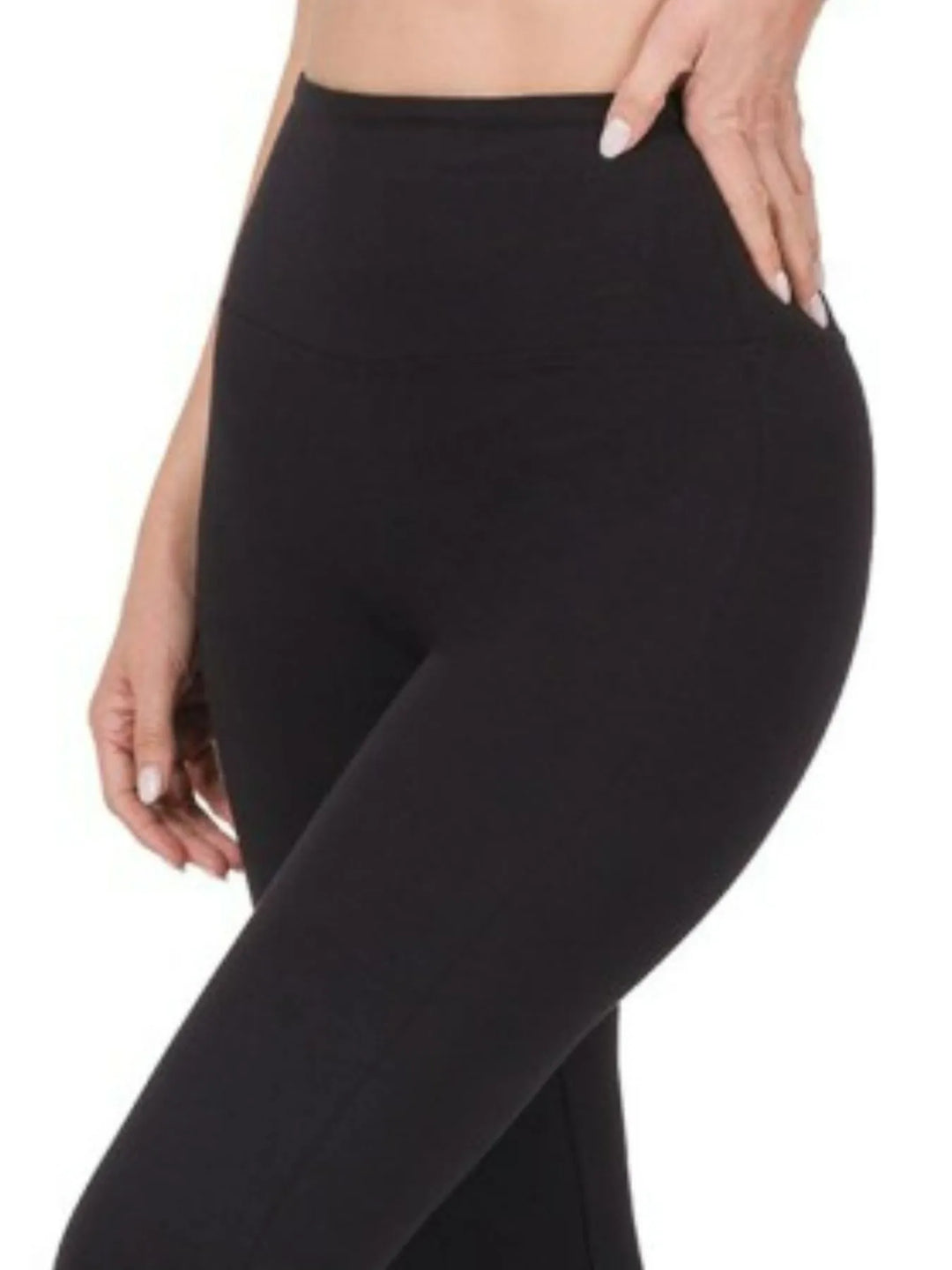 Black Zenana Wide Waistband Yoga Flare Pants
