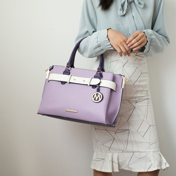 Mkf Jamie Womens Satchel Bag By Mia K