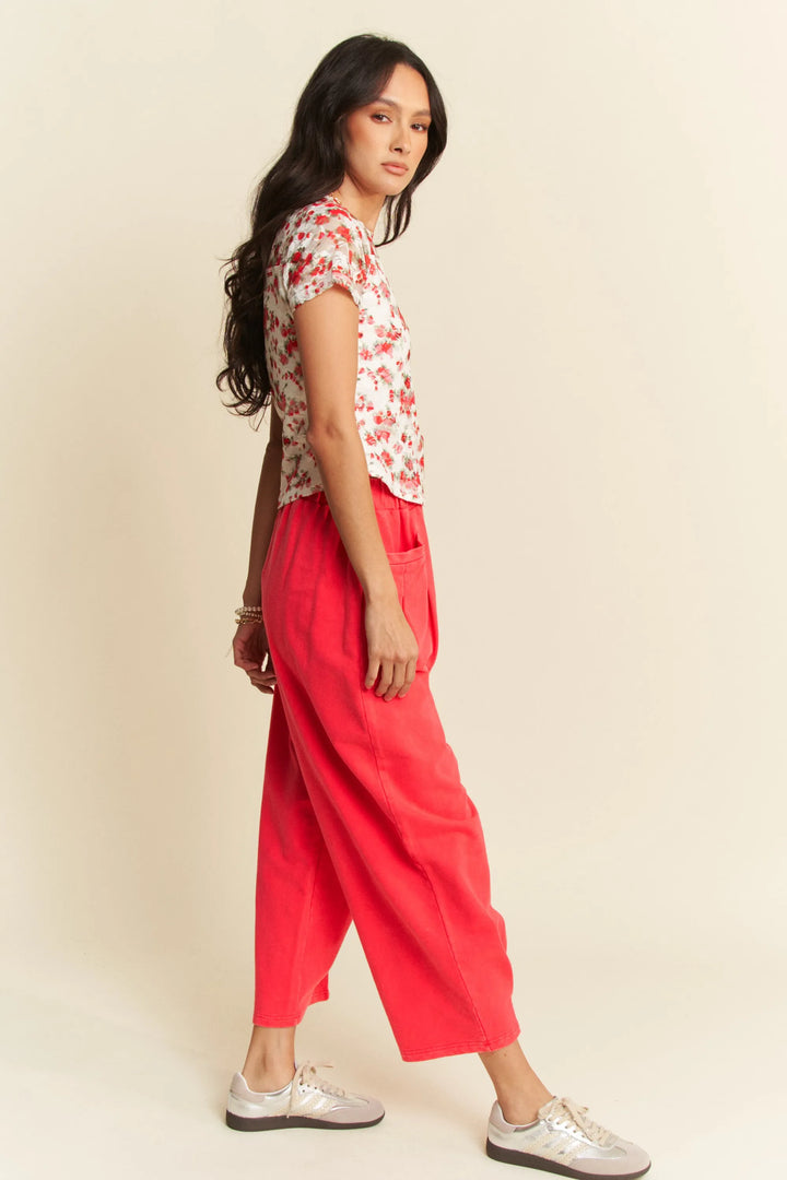 Davi Dani Ribbon Short Sleeve Layered Mesh Top